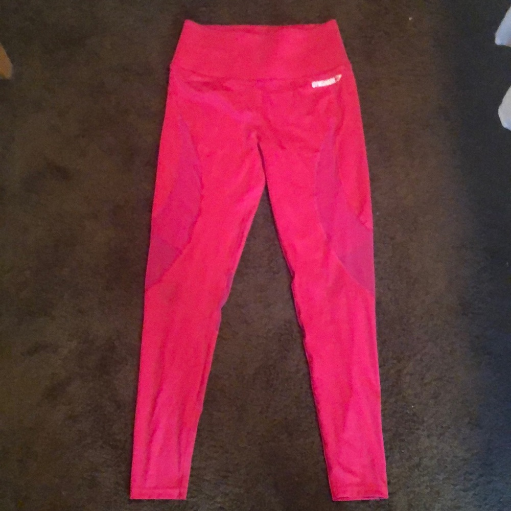 Gymshark mesh detail hot pink leggings